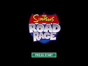 The Simpsons - Road Rage screen shot title